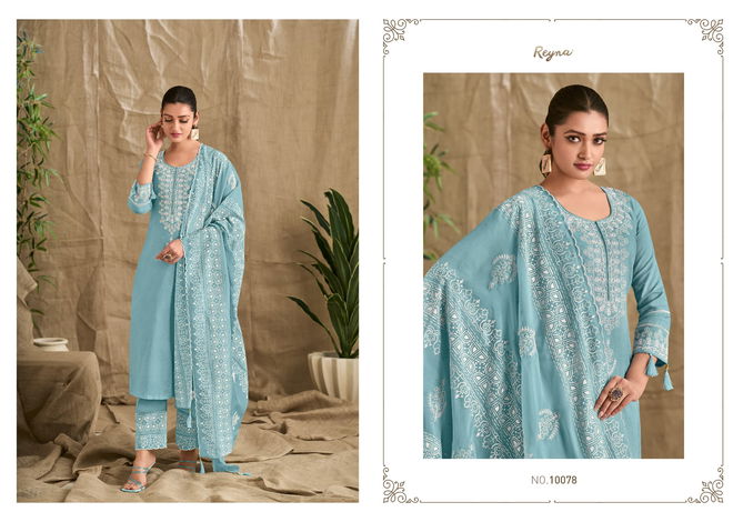 Rhythm By Reyna Linen Embroidery Dress Material Wholesale Shop In Surat